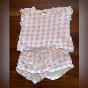 Old Navy 3-6m gingham matching set
